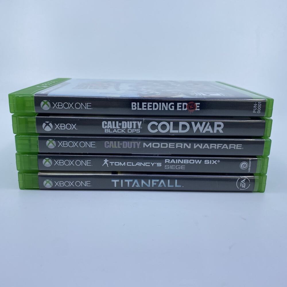 Xbox One 5 Game FPS Lot COD Modern Warfare Cold War Rainbow Six Titanfall B Edge